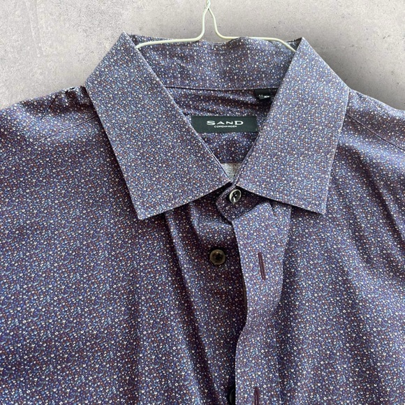 SAND Copenhagen • Floral Button Down • Size 16.5 42 - Picture 6 of 9